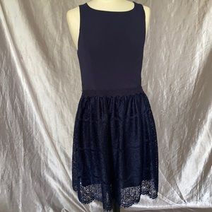 Blue lace dress